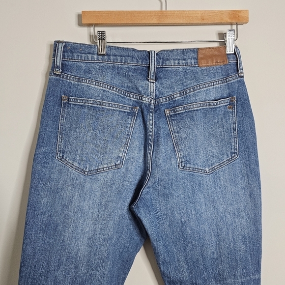 Madewell The High-Rise Slim Boyjean Knee-Rip Edition Blue, Size 28 - Picture 6 of 11